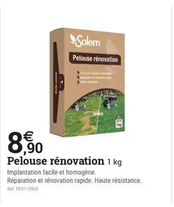 Espace emeraude SOLEM Pelouse rénovation offre
