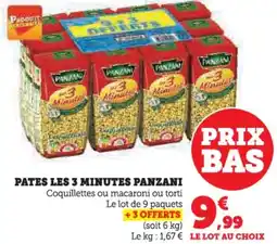 Hyper U Pates les 3 minutes panzani offre