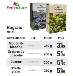 Espace emeraude FERTINATURE Engrais vert offre