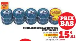 Hyper U Thon albacore au naturel petit navire offre