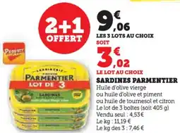 Hyper U Sardines parmentier offre