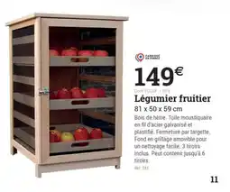 Espace emeraude Légumier fruitier offre