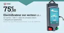 Espace emeraude Electrificateur sur secteur 0,8 J offre