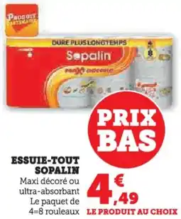 Hyper U Essuie-tout sopalin offre