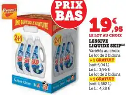 Hyper U Lessive liquide skip offre