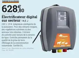 Espace emeraude Électrificateur digital sur secteur 14,5 J offre