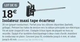 Espace emeraude Isolateur maxi tape écarteur offre