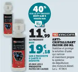 Hyper U Anti- cristallisant facom offre