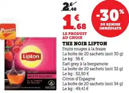 Hyper U The noir lipton offre
