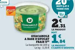 Hyper U Guacamole a base d'avocat frais u offre