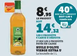 Hyper U Huile d'olive vierge extra u offre