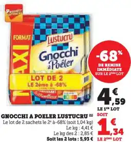Hyper U Gnocchi a poeler lustucru offre