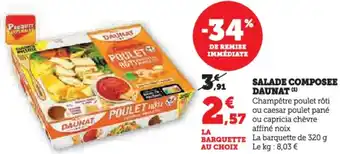 Hyper U Salade composee daunat offre