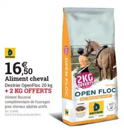 Espace emeraude Aliment floconné offre
