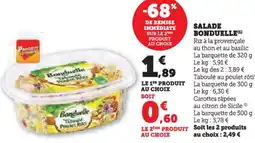 Hyper U Salade bonduelle offre