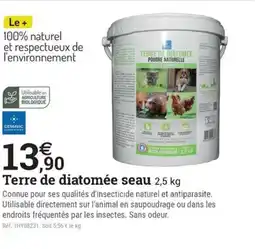 Espace emeraude Terre de diatomée seau offre