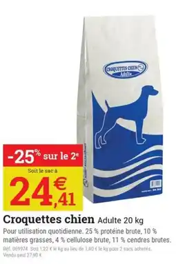 Espace emeraude Croquettes chien Adulte offre