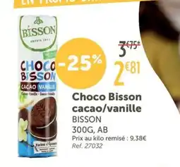 L'Eau Vive BISSON Choco Bisson cacao/vanille offre