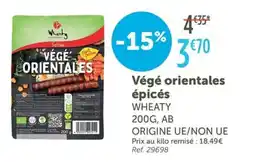 L'Eau Vive WHEATY Végé orientales épicés offre