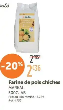 L'Eau Vive MARKAL Farine de pois chiches offre