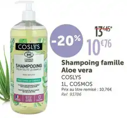 L'Eau Vive COSLYS Shampoing famille Aloe vera offre