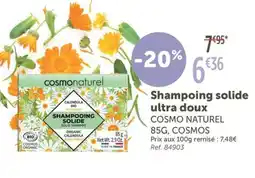L'Eau Vive COSMO NATUREL Shampoing solide ultra doux offre