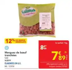 METRO Merguez de bœuf offre