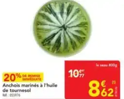 METRO Anchois marinés à l'huile de tournesol offre