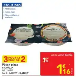 METRO SNAPIZZA Pâton pizza offre