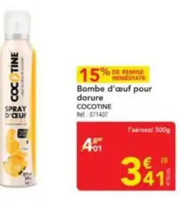 METRO COCOTINE Bombe d'œuf pour dorure offre