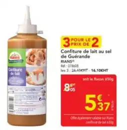 METRO RIANS Confiture de lait au sel de Guérande offre