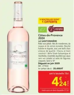 METRO LA SANTONNIÈRE Côtes-de-Provence offre