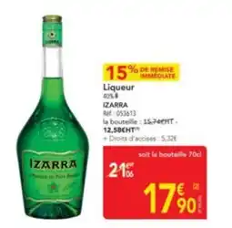 METRO IZARRA Liqueur offre