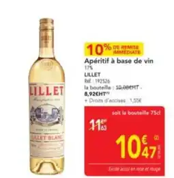 METRO LILLET Apéritif à base de vin offre
