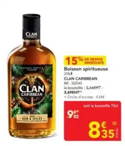 METRO CLAN CARIBBEAN Boisson spiritueuse offre