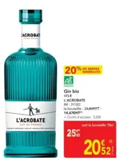 METRO L'ACROBATE Gin bio 44%8 offre