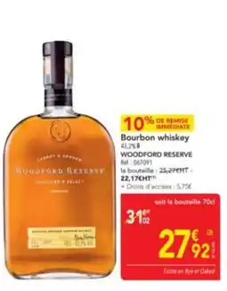 METRO WOODFORD RESERVE Bourbon whiskey 43,2%8 offre