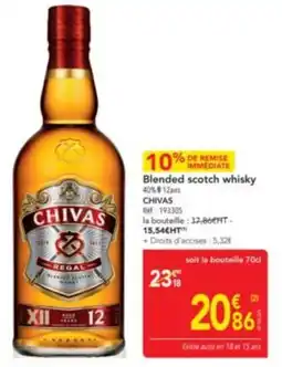 METRO CHIVAS Blended scotch whisky offre