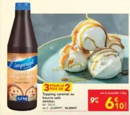 METRO IMPERIAL Topping caramel au beurer sale offre