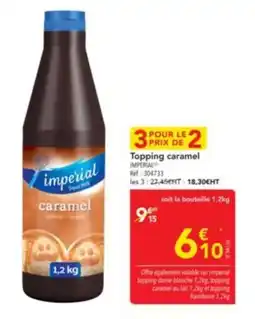 METRO IMPERIAL Topping caramel offre