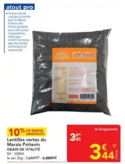 METRO GRAIN DE VITALITÉ Lentilles vertes du Marais Poitevin offre