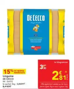 METRO DE CECCO Linguine offre