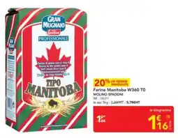 METRO MOLINO SPADONI Farine Manitoba W360 TO offre