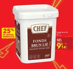 METRO CHEF Fonds brun lié jusqu'à 401 offre