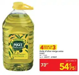METRO PUGET Huile d'olive vierge extra offre