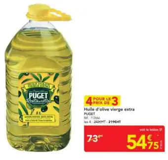 METRO PUGET Huile d'olive vierge extra offre