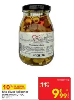 METRO LOMBARDO SOTTOLI Mix olives italiennes offre