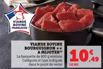 Hyper U Viande bovine bourguignon a mijoter offre