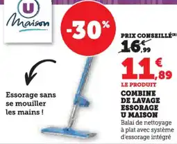 Hyper U Combine de lavage essorage u maison offre