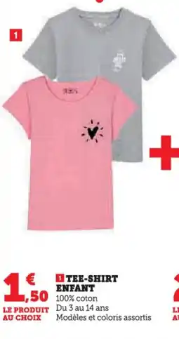 Hyper U Tee-shirt enfant offre